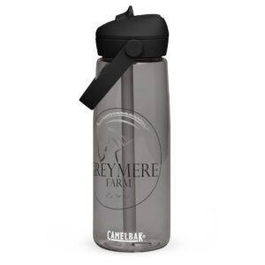 Flip straw water bottle